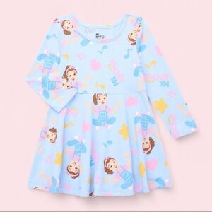 Ms. Rachel Toddler Long Sleeve Print Dress NWT 3T 4T 5T